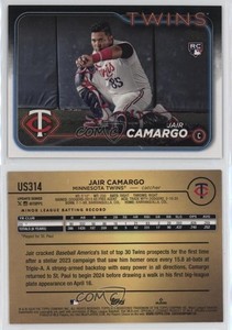 2024 Topps Update Golden Mirror Image Variation Jair Camargo #US314 Rookie RC