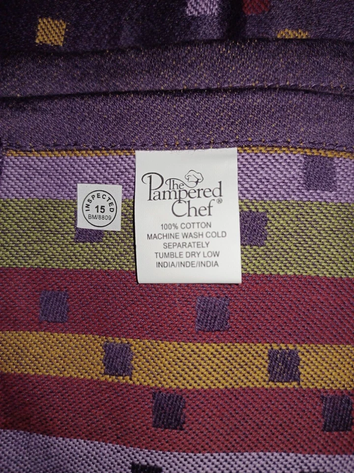 Pampered Chef Purple Tiles Reversible Placemats And Napkins Set Of 2 Each NWOP - Image 4 of 4