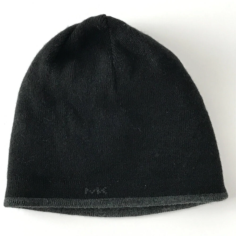 MK Michael Kors Winter Hat Beanie Cap Black With Gray Interior