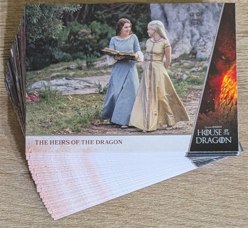 2024 GOT House Of The Dragon Complete 50 Card Base Set + 2 Empty Wrapper - Bild 1 von 3