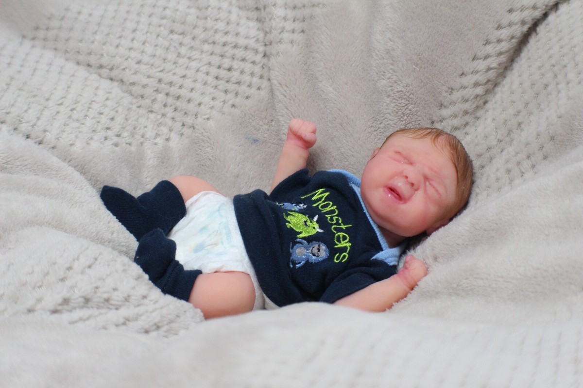 FULL BODY Miniature SILICONE BABY Boy