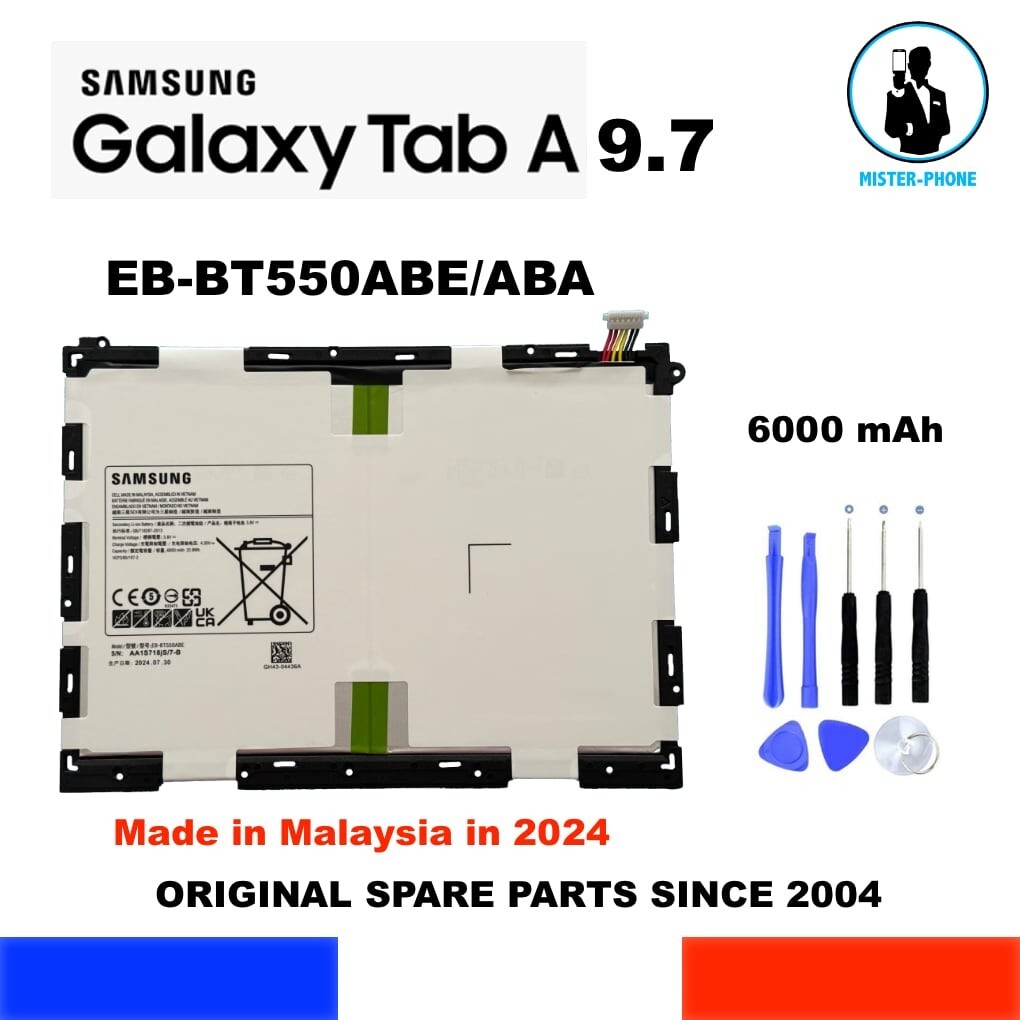 Batterie Samsung Tab 9.7 résout les coupures nettes sur SM-T550 avec ses 6000mAh