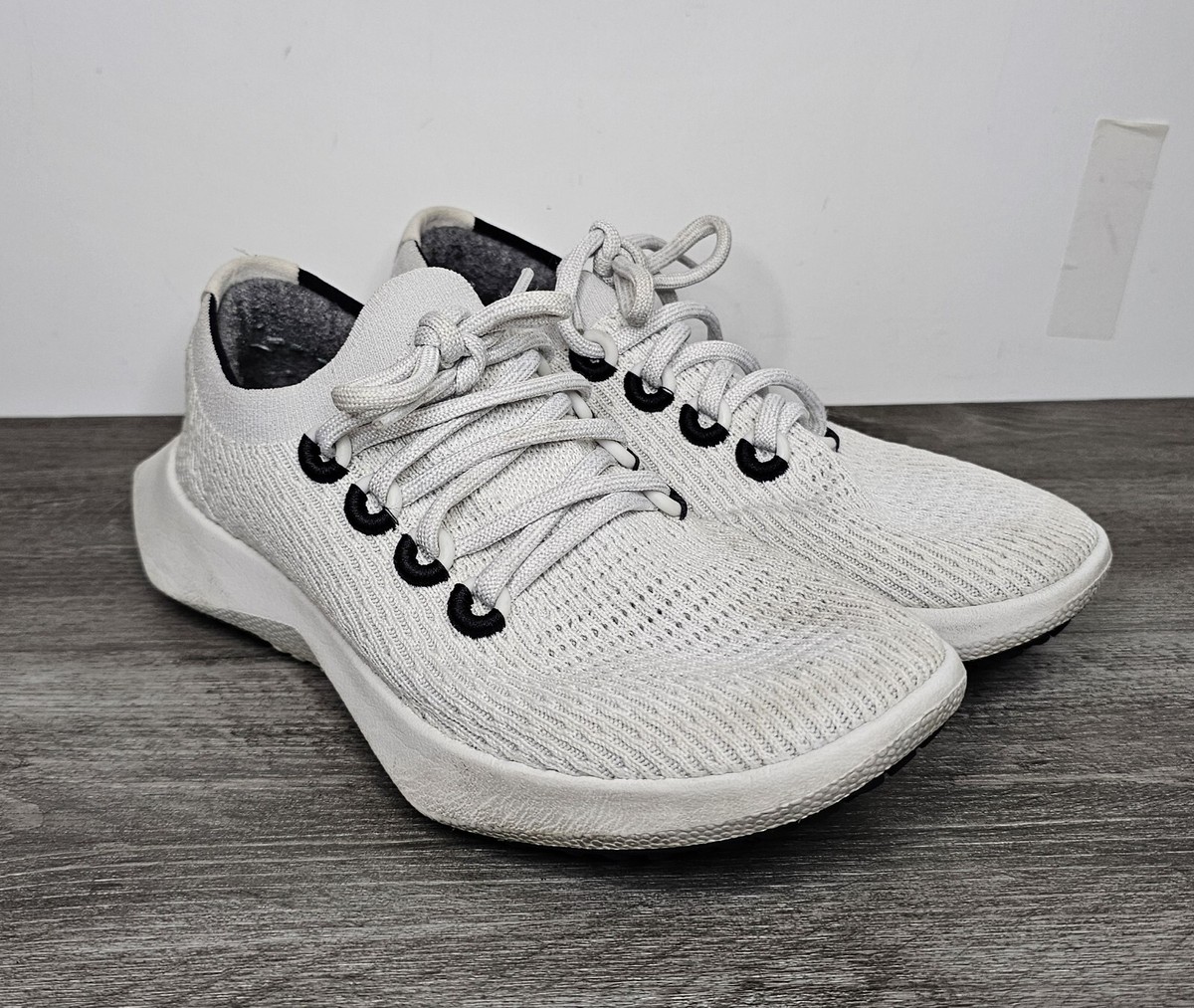 Allbirds Tree Dasher White Gray Running Shoes Sneakers Women's