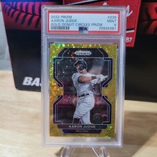 2022 Prizm Aaron Judge Gold Donut Circles Prizm /10 PSA 9 #239 Yankees
