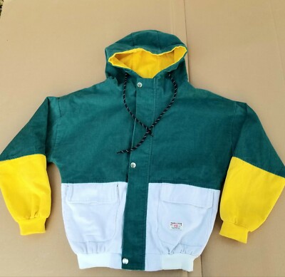 ZAFUL Corduroy Retro 90s Womens Jacket Hooded Zipper Snap