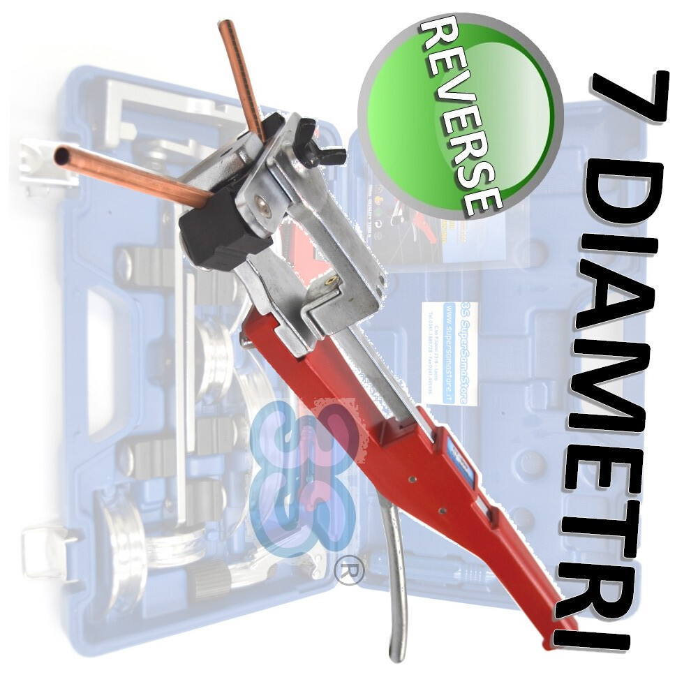 Piegatubi curva tubo rame a cricco - 7 diametri con piegatura REVERSE