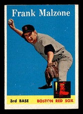 Frank Malzone 1958 Topps #260 Boston Red Sox VG