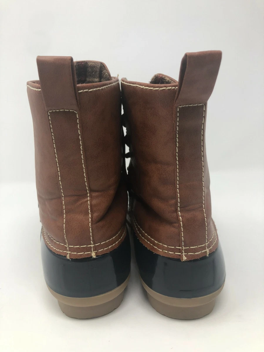 YOKI Women s Dylan 3 Rain Boots Size 7 Blue Brown eBay