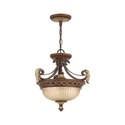 Livex Lighting 8577-63 Villa Verona 2 Light Verona Bronze Finish Flush Mount/...
