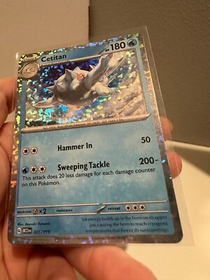 cetitan pokemon card mcdonalds POKEMON CARD CETITAN MCDONALDS HOLO 005/015