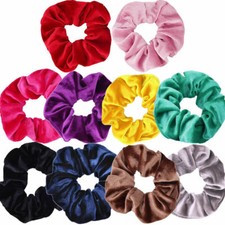10x Hair Scrunchies Velvet Elastic Hair Bands Scrunchy Rope Ties For Women Girl