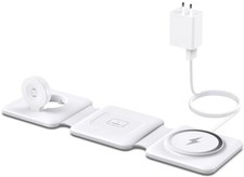 Charging Station for Apple Multiple Devices - 3 in 1 Foldable Magnetic Wirele...