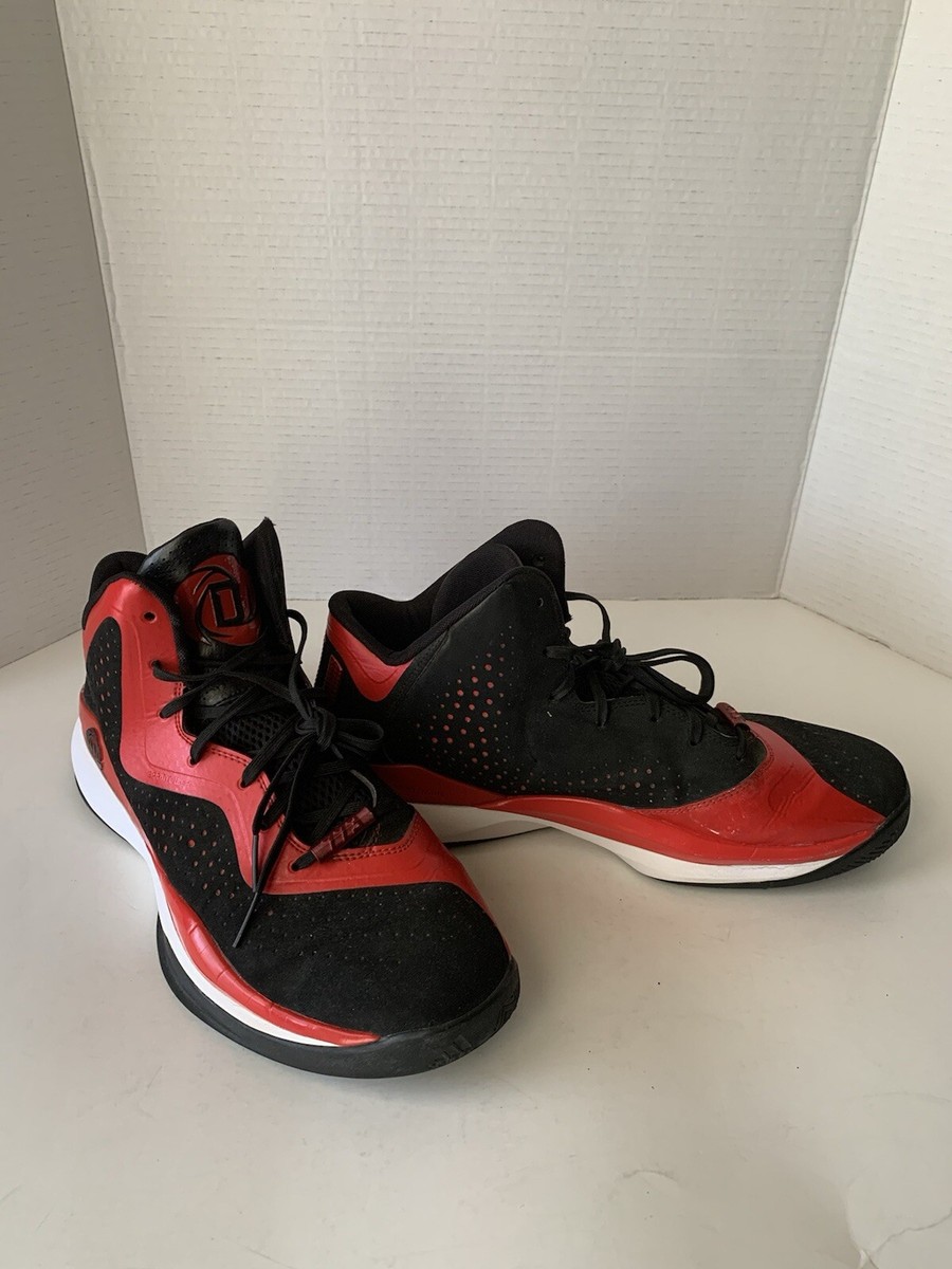 Adidas D Rose 773 'Scarlet' Men's Size 13 Black/Red Sneakers