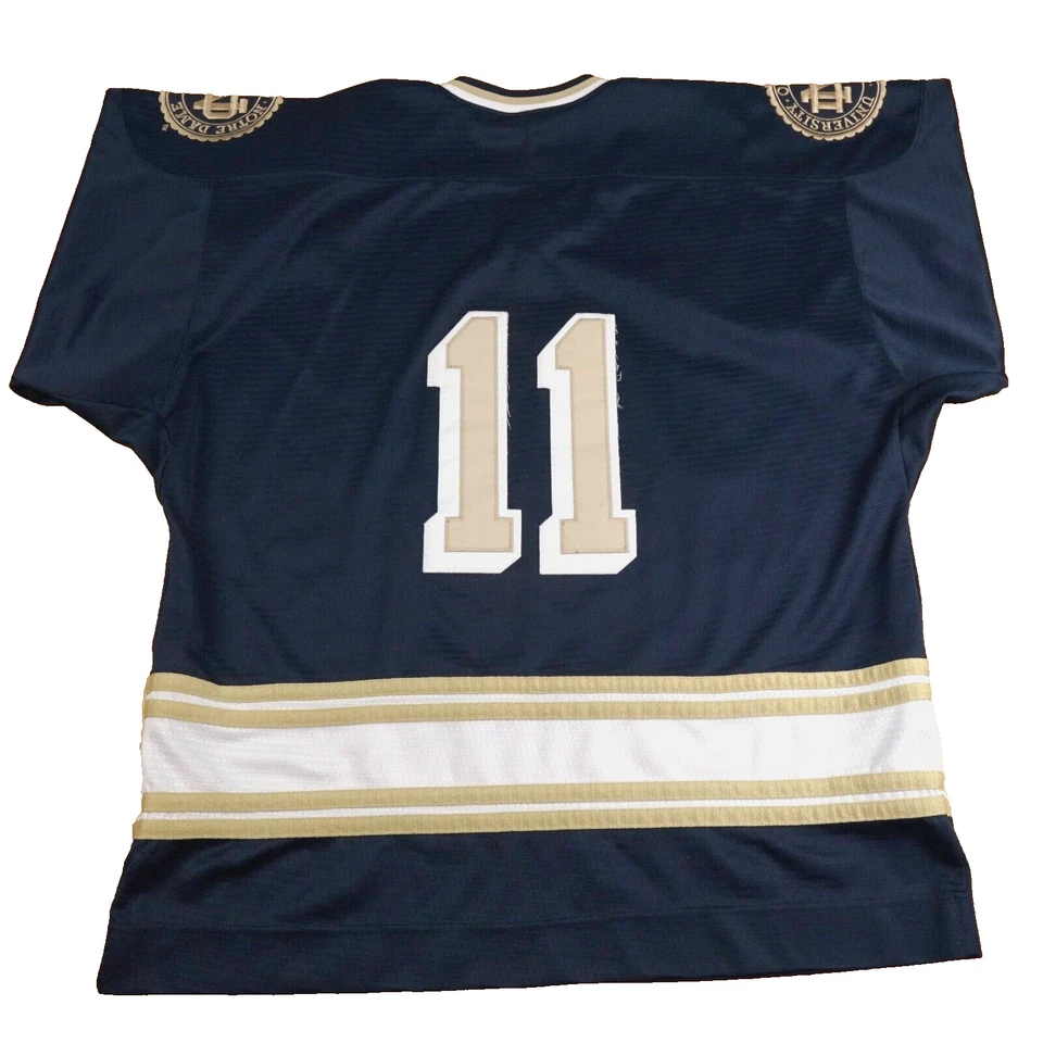 Camiseta de hockey de Notre Dame para hombre grande Adidas de colección lucha fútbol irlandés 🔥 Foto 2 de 4