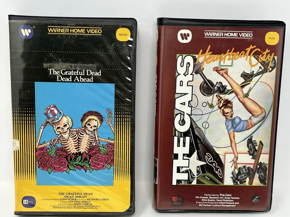 Vintage Music VHS lot, VH1, Grateful Dead, The Cars, The Moody Blues TESTED - Image 2 of 4