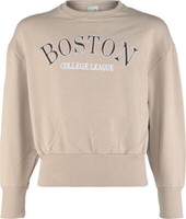 LäSsiger Sweater In Beige Mit Frontstick, Oversize Aus Bio Bw Von Blue Effect