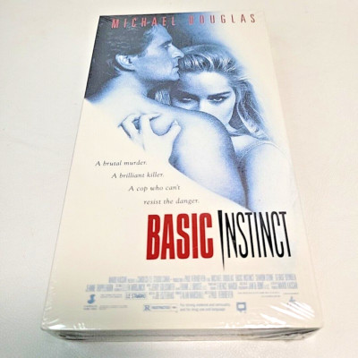 Sealed VHS Basic Instinct, 1992 Sharon Stone - Michael Douglas - Thriller
