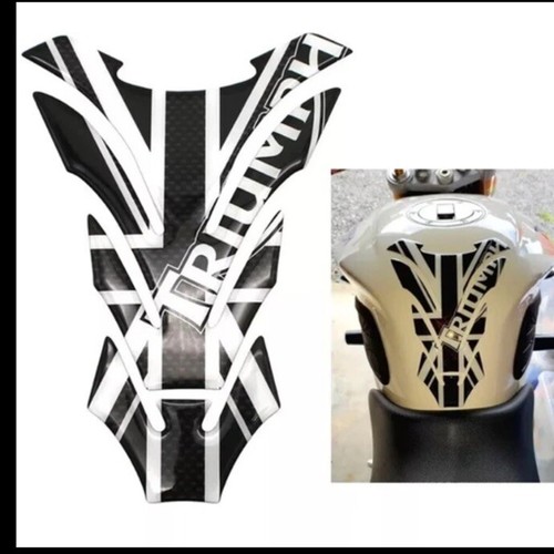 Triumph Tank Pad Union Jack Black universal fit Speed Triple Daytona Sprint - Picture 1 of 4
