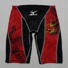 Mizuno Competitive Swimming Spats Swimsuit Dragon Japanese Pattern Rare