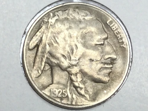 1925-D Buffalo Nickel in extra fine scarce
