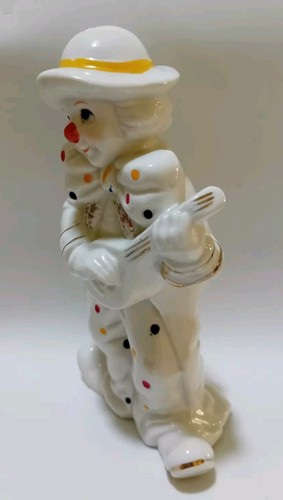 Vintage ☆ Pupazzo Clown In Ceramica Cm 19 - Foto 3 di 13