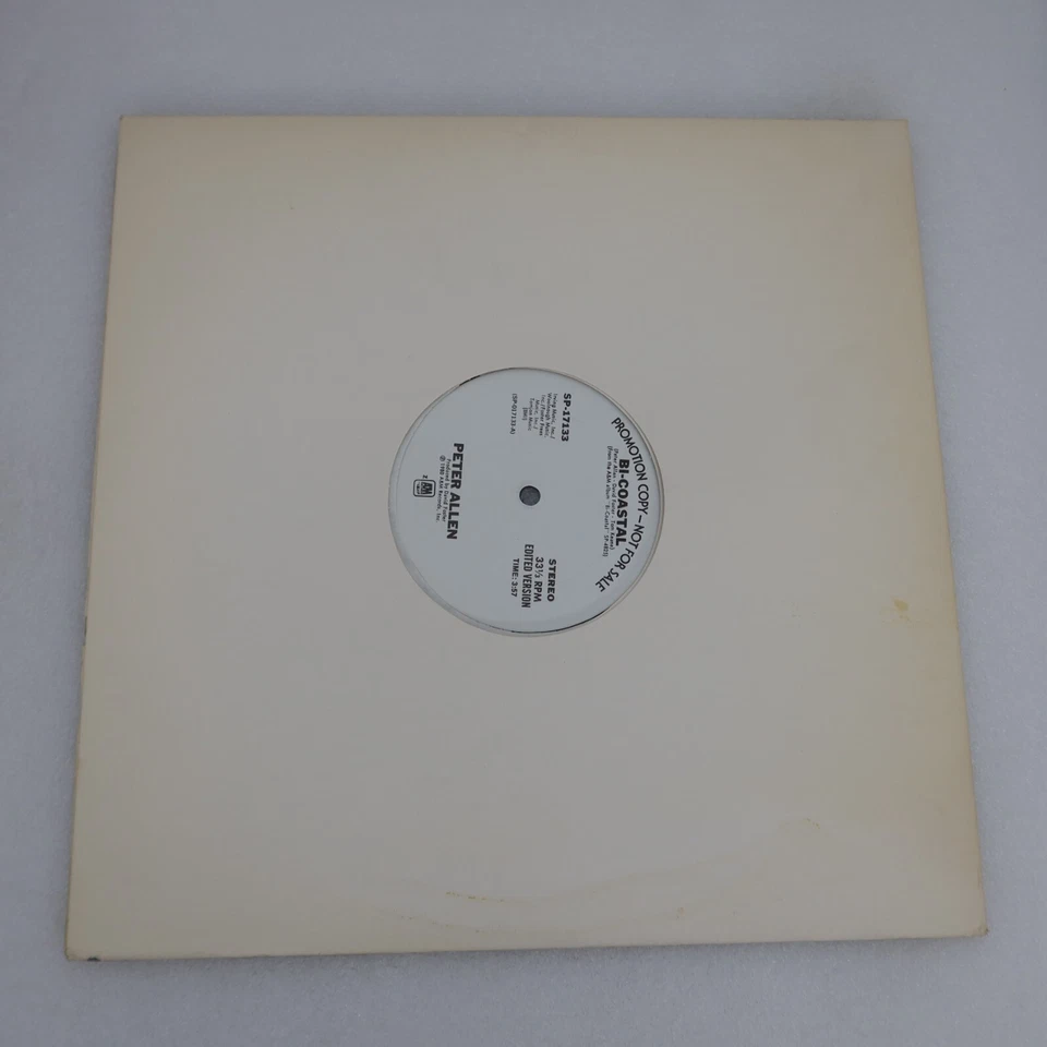Peter Allen Bi Coastal PROMO SINGLE Vinyl Record Album Foto 2 de 4