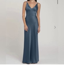Jenny Yoo Marla Evening Bridesmaid Dress Size 8 Evening Blue