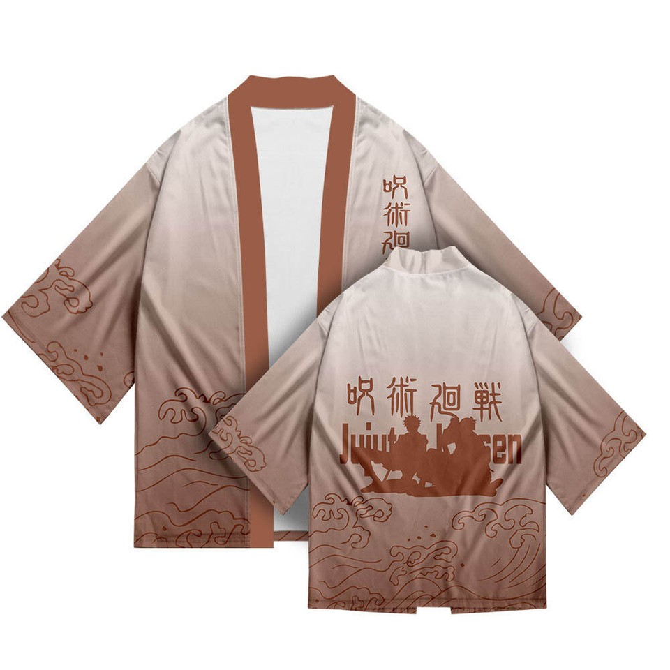 Jujutsu Kaisen Gojo Satoru Anime Cosplay Kimono Costume Haori Casual ...