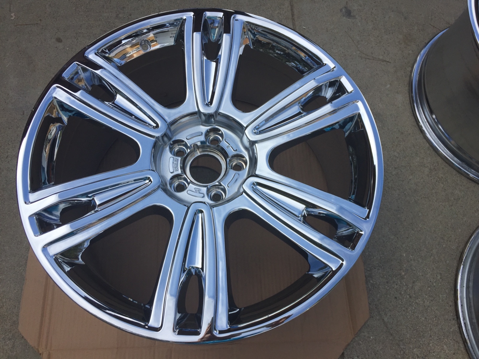 21" NW CHROME OEM FACTORY BENTLEY 1 WHEEL MULLINER FLYING SPUR CONTINENTAL SPEED