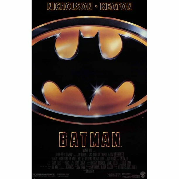 MPP BATMAN (1989) Movie Poster27x40" Theater Size. [Keaton]. Pls See Description.