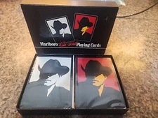 VTG Marlboro Man Wild West Playing Cards 1991 New Sealed 2 Decks Philip Morris