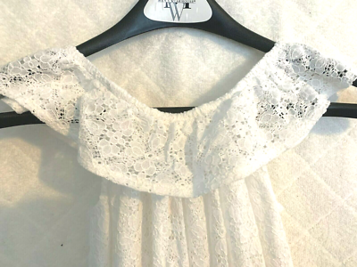 h and m white cotton dress H&M White Dresses
