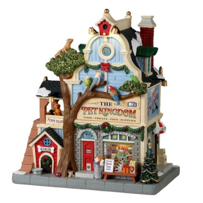 NEW: Lemax The Pet Kingdom Christmas Village Collection Building 35073 Pet Shop 