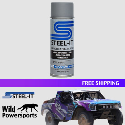 STEEL-IT Gray 1002D Stainless Steel pigmented Paint - Polyurethane - 12oz Spr...