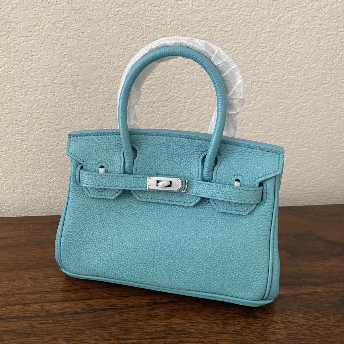 FLAWED Turquoise Mini 20 CM Bag Lock Key Doctors Structured Satchel Crossbody