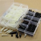300pcs Nylon Hex M3 Spacers Screw Nut Standoff Kit Box White and Black
