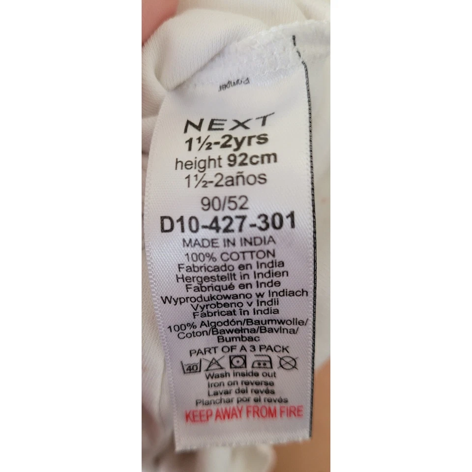 Mameluco Next Baby Girl Bunny - Talla 1,5 -2 años - Mangas aleteantes #8 Foto 3 de 4