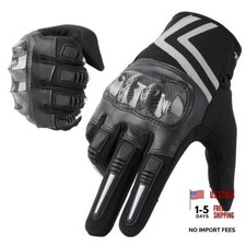 Lightweight Motorcycle Gloves for Men Women Touchscreen Summer Large Black