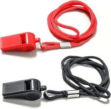 Whistle with Lanyard for Coaches, Referees, Training, Outdoor Camping Accessorie