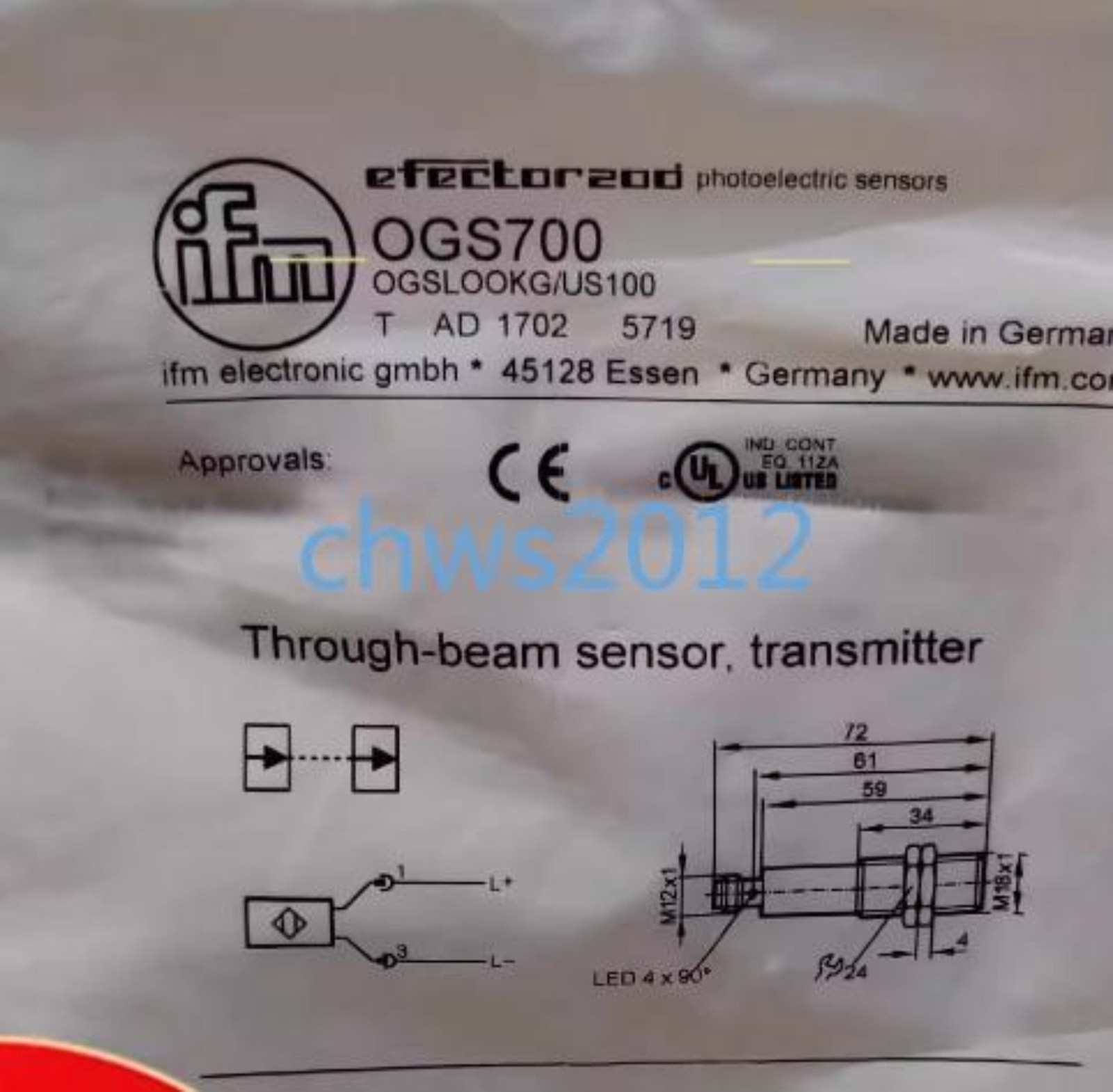 1 PCS NEW IFM photoelectric switch sensor OGS700 #jg