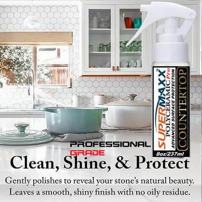 MARBLE COUNTERTOP  SEALER PROFESSIONAL GRADE STAINLESS GLASS ALL SURFACES - 8 OZ