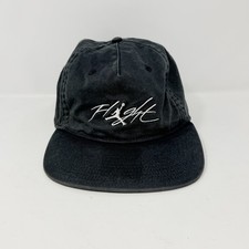 Nike Air Jordan Hat Flight Pro Strap 5-Panel Black/White Adjustable Cap Size M/L
