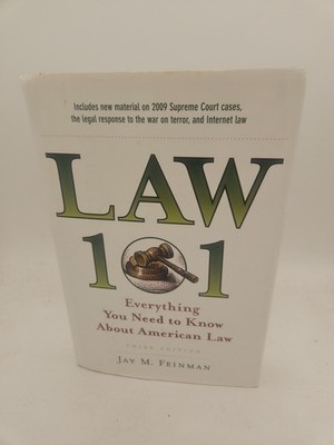 Law 101 Everything You Need to Know About American Law HC DJ VG Condition R1