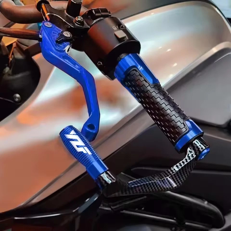 FÜR Yamaha YZF R6 R1 R3 R15 R125 R25 R7 Lenker Grip Bremse Kupplung Hebel Schutz - Bild 2 von 4