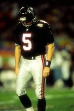 Place Kicker Morten Andersen Atlanta Falcons leaves the field with- Old Photo