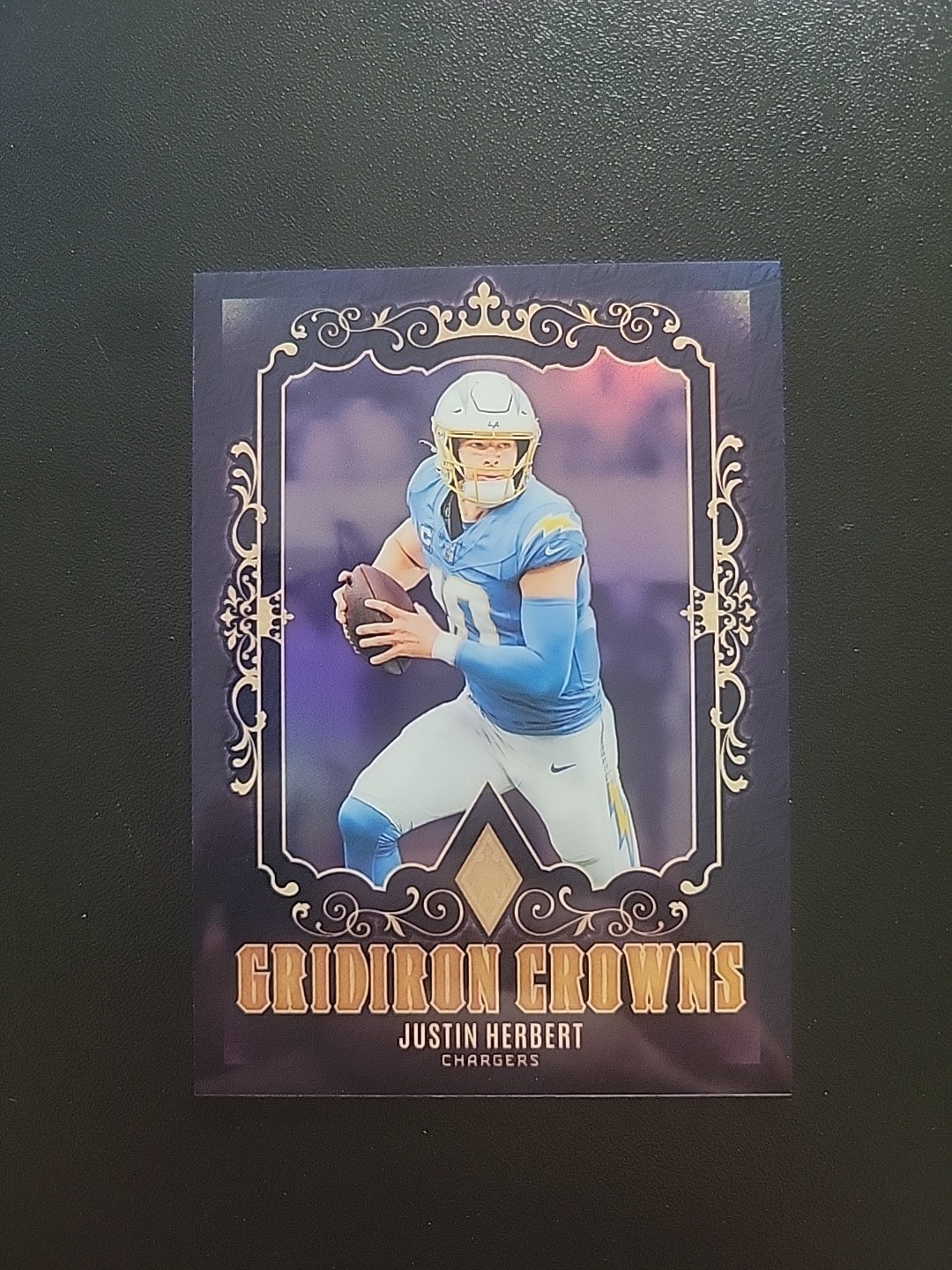 2024 Panini Phoenix #GC-JHT Justin Herbert Gridiron Crowns CASE HIT