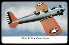 Ryan 1944 War Airplanes Jets Leaf Card (NM)