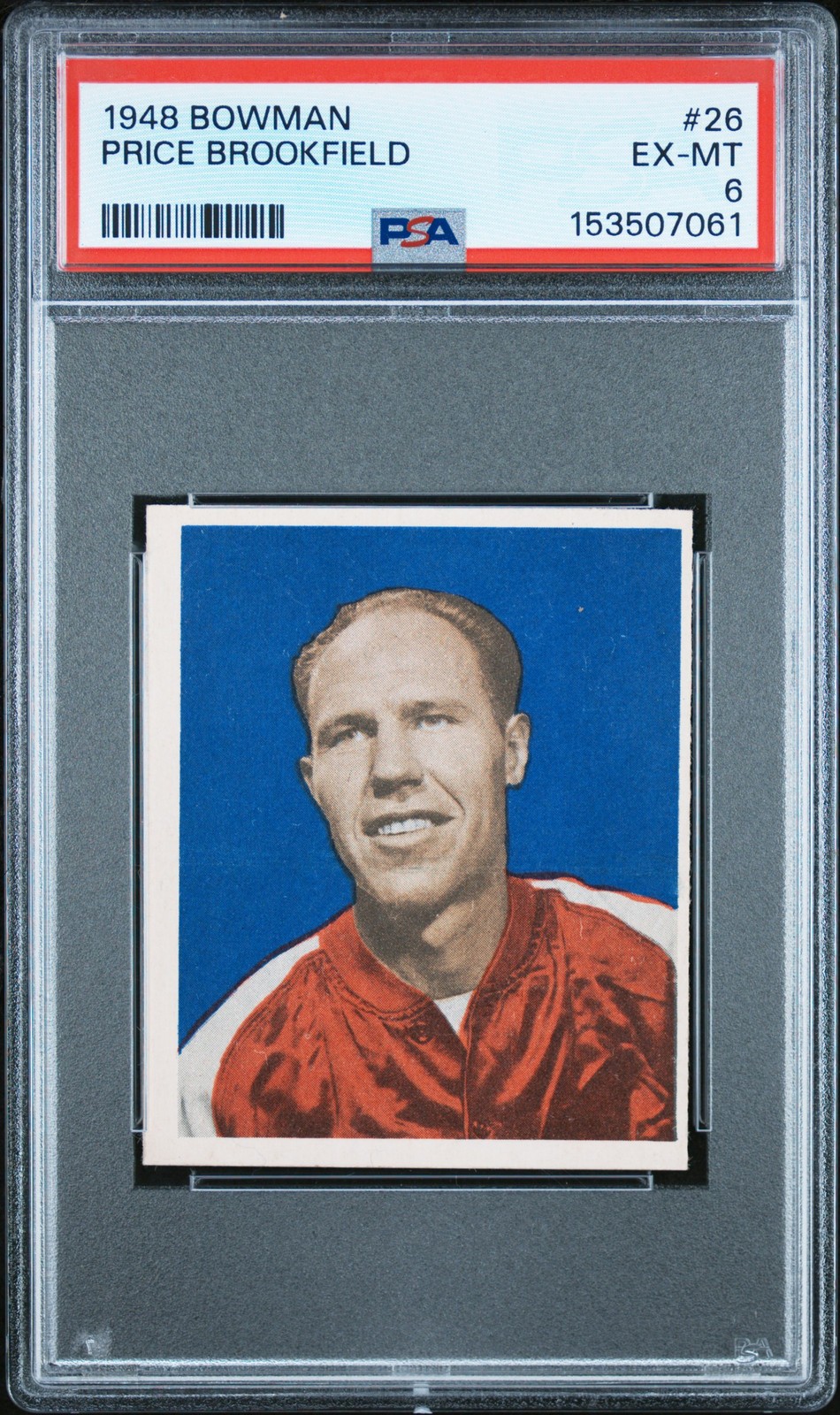1948 BOWMAN #26 PRICE BROOKFIELD PSA 6