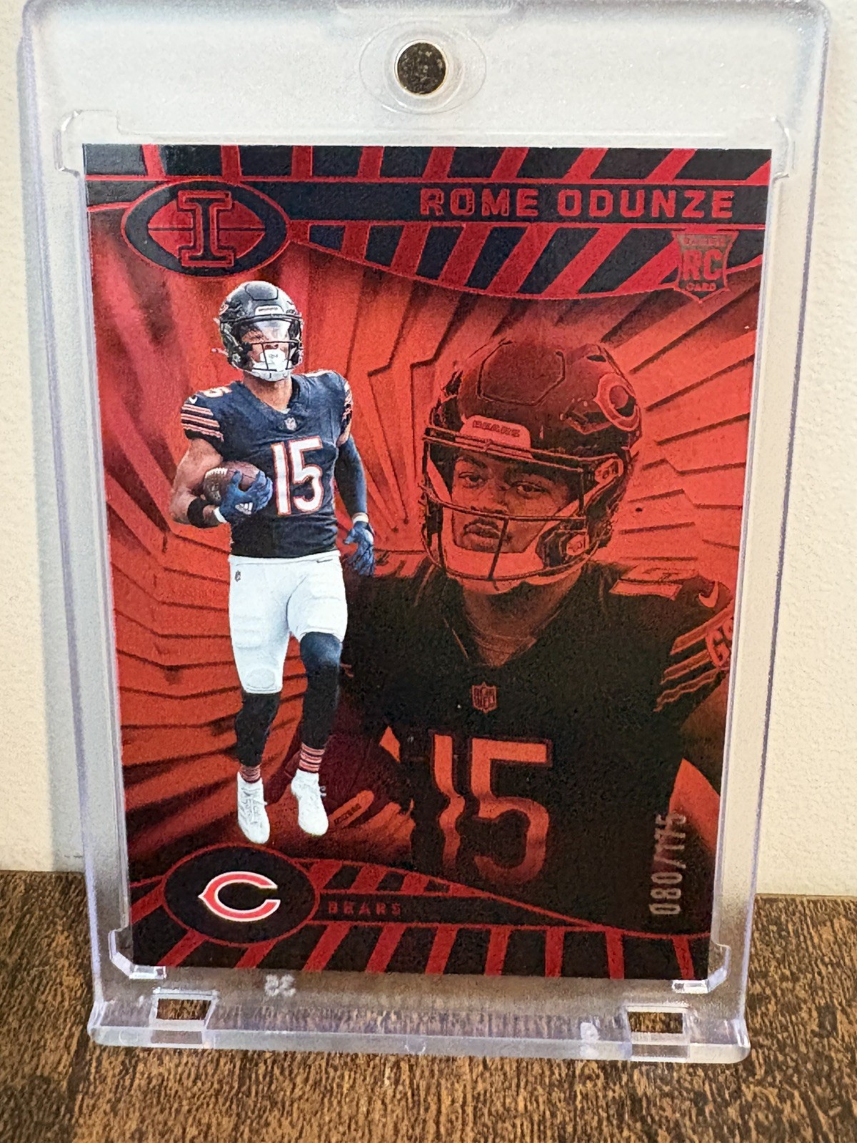 2024 Panini Illusions - Rome Odunze #14 Trophy Collection Red /175 (RC)