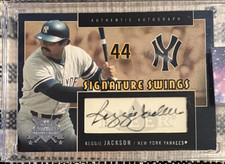 Fleer 2005 National Pastime Signature Swings Reggie Jackson Autograph Yankees
